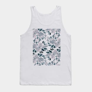 Watercolor flower bouquet pattern - neutral Tank Top